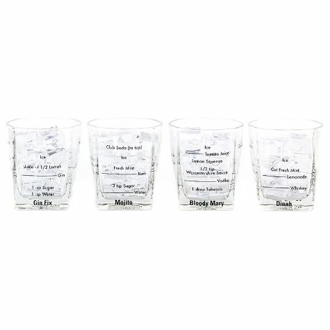 Set Of 4 Bartending Glasses - Image 2