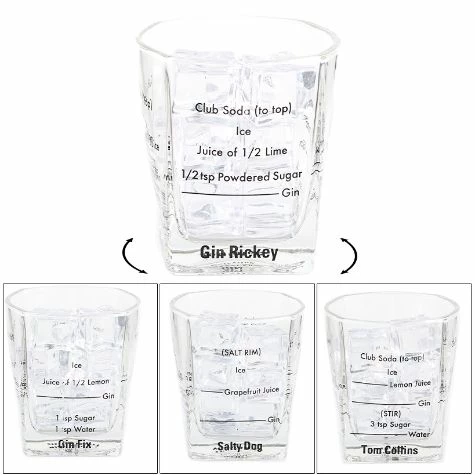 Set Of 4 Bartending Glasses - Image 3