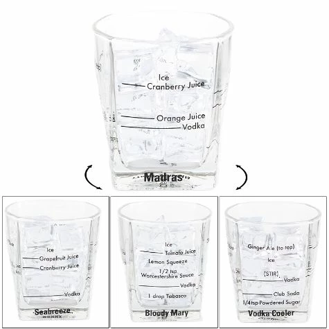 Set Of 4 Bartending Glasses - Image 4