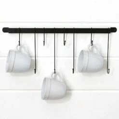 Wall-Mounted Coffee Mug Rack