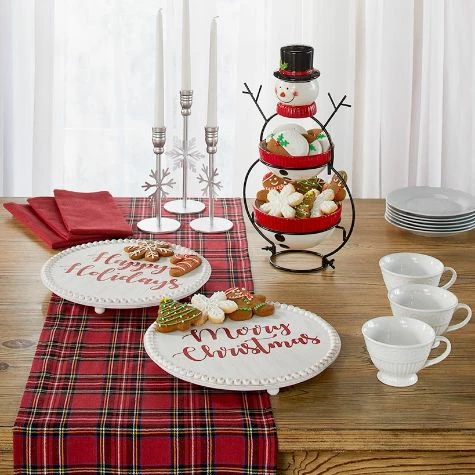 12" Beaded Holiday Trays - Image 2