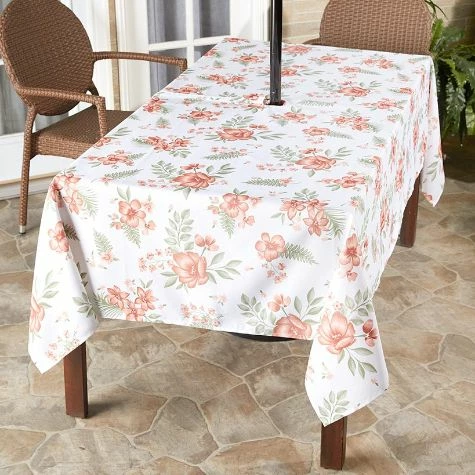 Zippered Outdoor Umbrella Hole Tablecloths - Image 11