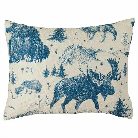 Lodge Toile Quilted Bedding Ensemble - Image 3