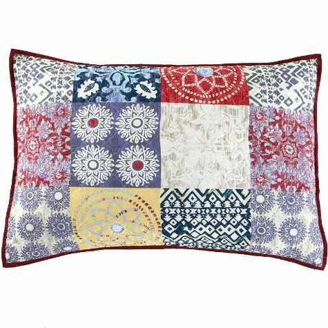 Bohemian Patch Quilted Bedding Ensemble - Image 2