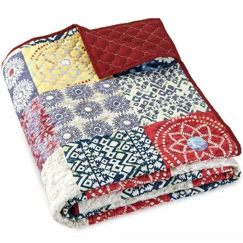 Bohemian Patch Quilted Bedding Ensemble - Image 4