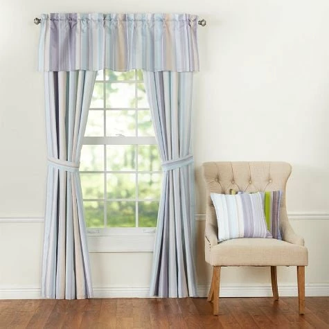 Aidan Stripe Window Curtain Or Accent Pillows - Image 4