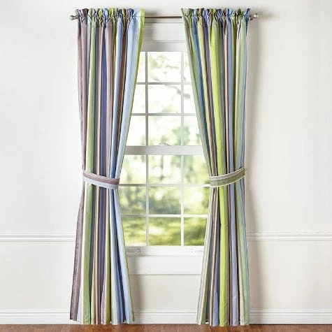 Aidan Stripe Window Curtain Or Accent Pillows - Image 10