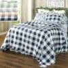 Buffalo Check Quilted Bedspreads Or Shams