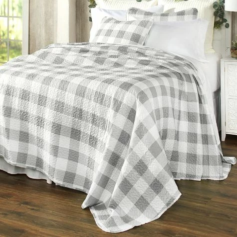 Buffalo Check Quilted Bedspreads Or Shams - Image 2
