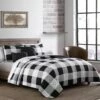 Buffalo Plaid Quilt And Decorative Pillow Sets