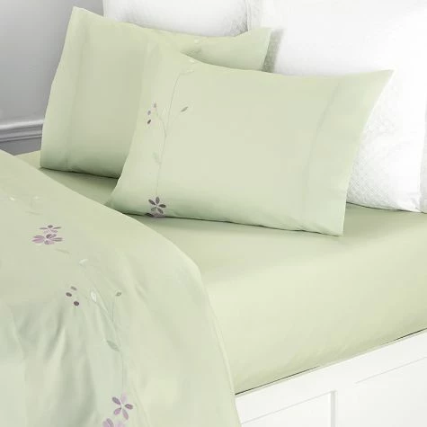 Constance Embroidered Microfiber Sheet Sets - Image 2