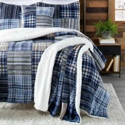 Coleman® Wesson Patch Plush Sherpa Throw Or Pillow