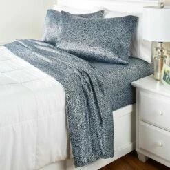 Animal Print Satin Sheet Sets