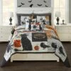 Haunted Halloween Quilted Bedding Ensemble