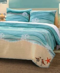 Maui Embroidered Accent Quilt Or Sham