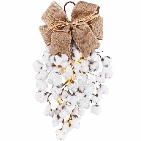 Country Cotton Boll Decor - Image 3