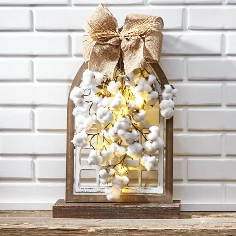 Country Cotton Boll Decor - Image 4