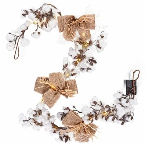 Country Cotton Boll Decor - Image 7