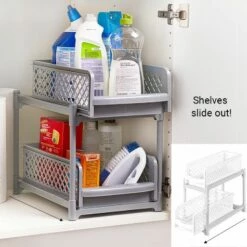 2-Tier Sliding Cabinet Baskets