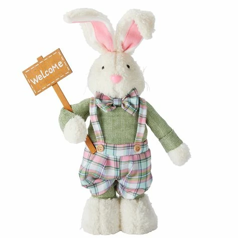 Plush Easter Rabbits With Extendable Legs - Image 2