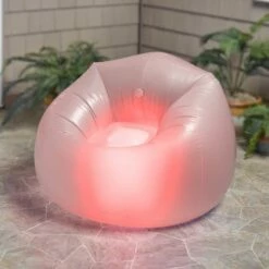 Color-Changing Inflatable Chair With Remote