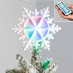 Lighted Snowflake Tree Topper