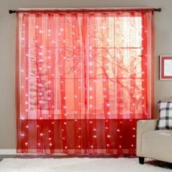 Pre Lit Window Curtain