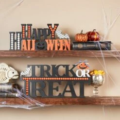 Beaded Farmhouse Halloween Signs