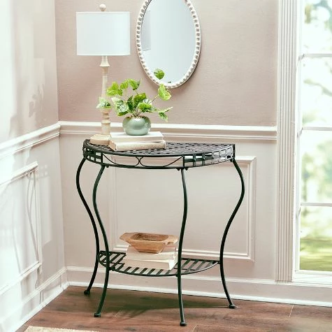 Half-Moon Metal Console Table - Image 2