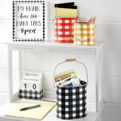 Sets Of 3 Decorative Metal Buckets