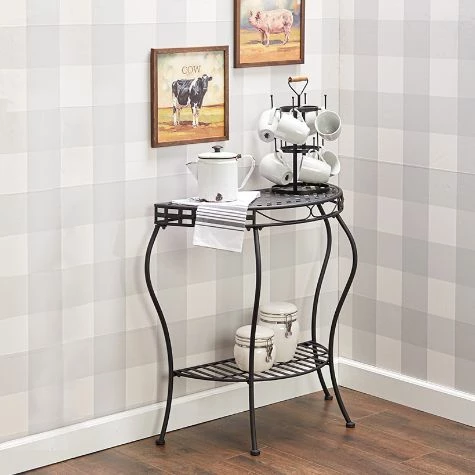 Half-Moon Metal Console Table - Image 3