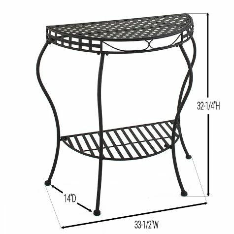 Half-Moon Metal Console Table - Image 5