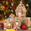 Lighted Gingerbread Holiday Accents