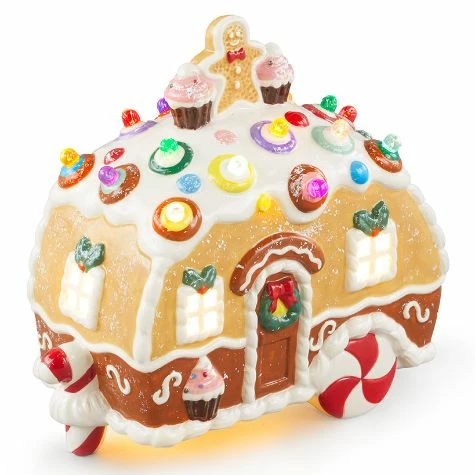 Lighted Gingerbread Holiday Accents - Image 5