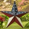 24" Americana Metal Barn Star Decor
