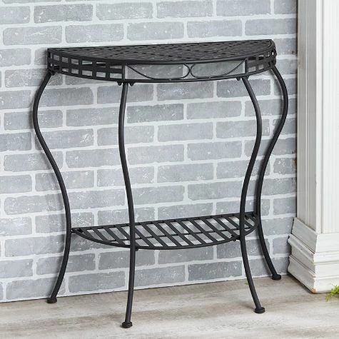 Half-Moon Metal Console Table - Image 7