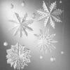 Frosted Paper Snowflakes