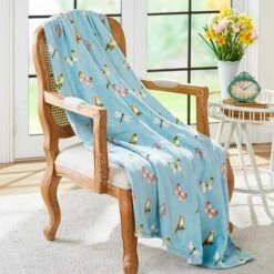 Birds And Butterflies Throw