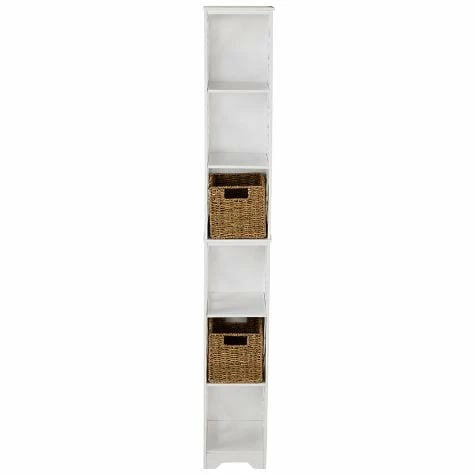 Slim Decorative Shelving Unit Or Set Of 2 Baskets - Image 10