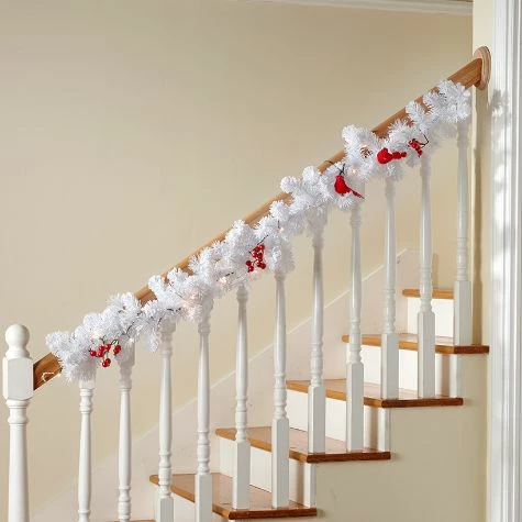 Lighted Snowy Cardinal Holiday Decor - Image 2