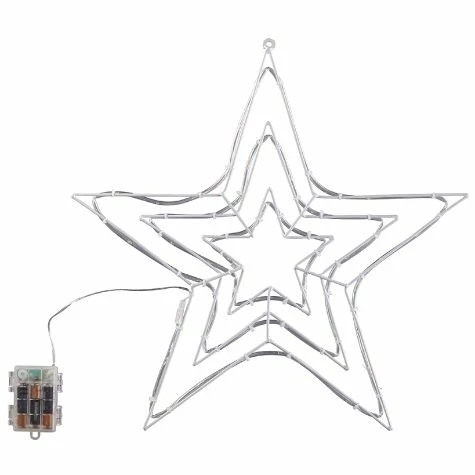 Lighted Hanging Star Or Peace Sign - Image 2