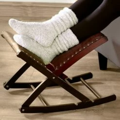 Foldable Upholstered Rocking Footrests