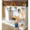 20" Lighted Standing Bunnies Or Carrot Garland