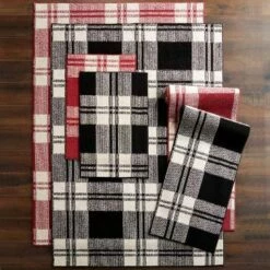Farmhouse Plaid Decorative Rug Collection