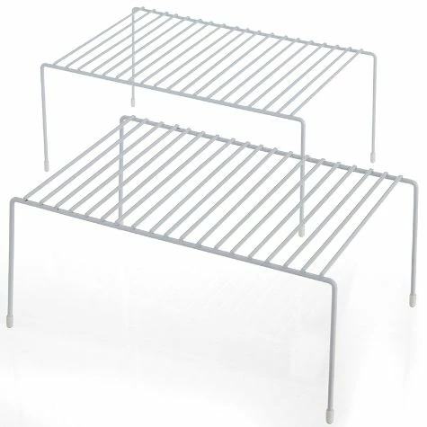 Set Of 2 Cabinet Shelf Racks - Image 2