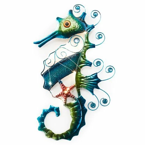 Lighted Metal Sealife Wall Hangings - Image 3