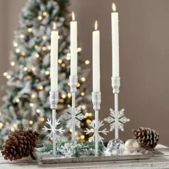 Snowflake Candleholders