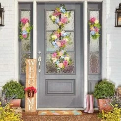Welcome Spring Front Porch Decor