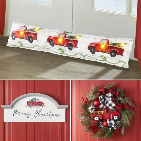 Vintage Red Truck Holiday Collection