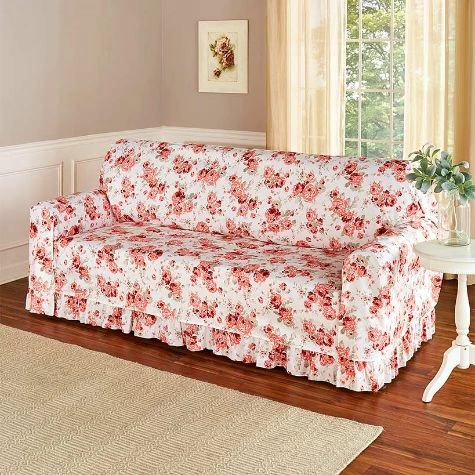 Printed Rose Furniture Throws